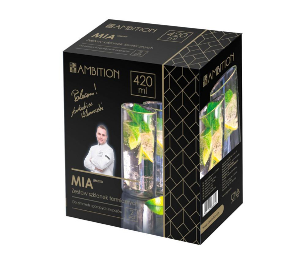 AMBITION Komplet 2 szklanek termicznych Mia 420 ml  96861 - 1466264 - zdjęcie 3
